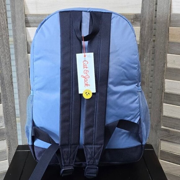 Kids' 16" Colorblock Ripstop Backpack | Cat & Jack™ Blue - Picture 5 of 12